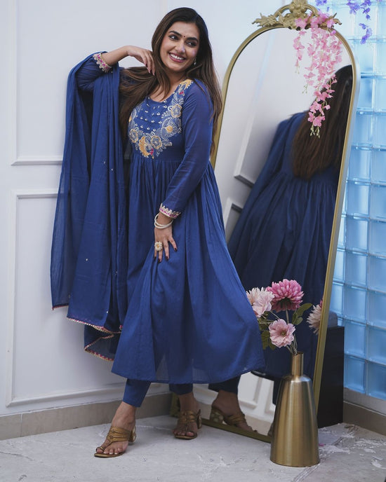 Blue Kurta Suit Set