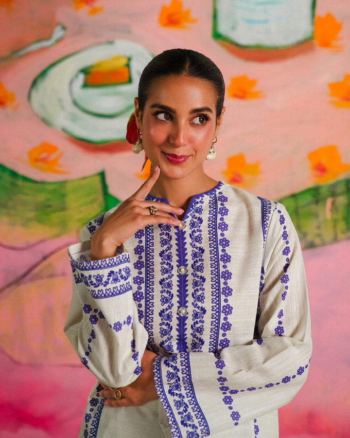 Pakistani Parsi sleeves work suit